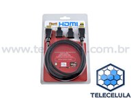 CABO HDMI FULL HD 3 X 1 HDMI, MINI-HDMI E MICRO HDMI MULTIUNCIONAL